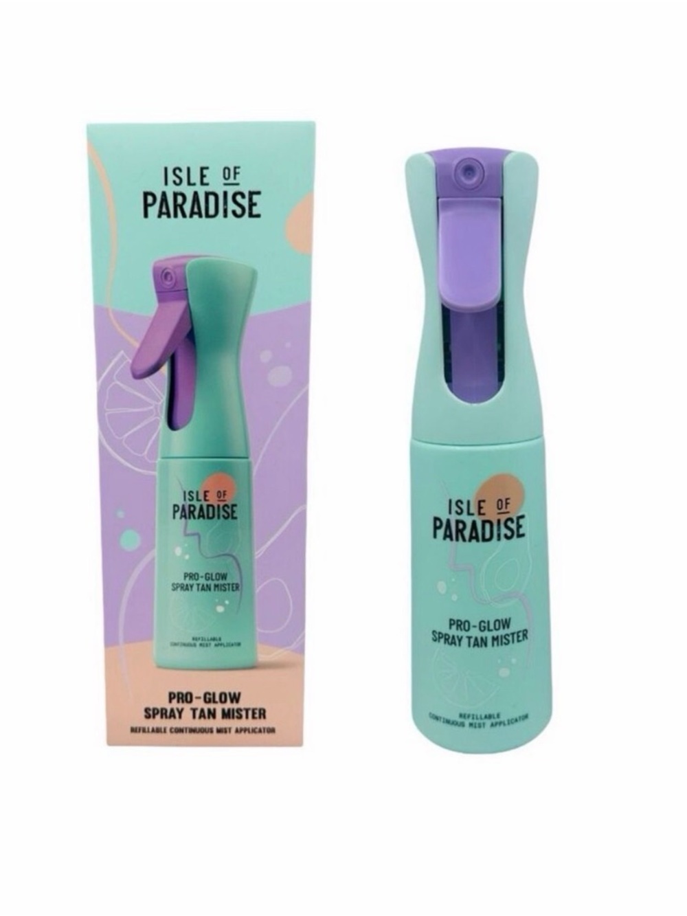Isle of Paradise Pro-Glow Spray Tan Mister Refillable Continuous Applicator